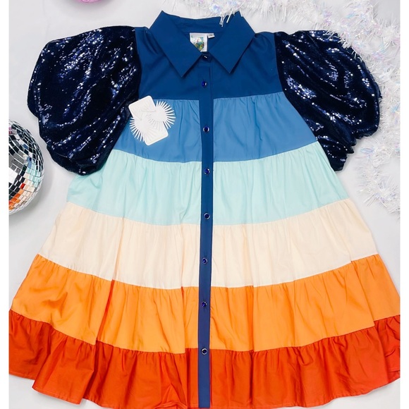 Queen of Sparkles | Stripe Dress. - Picture 16 of 16